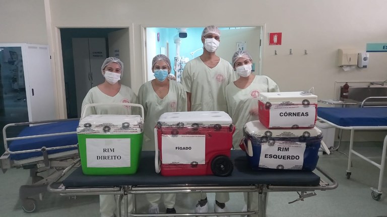 Hospital de Trauma de CG recebe rins e córneas e tiram quatro pessoas da lista de espera