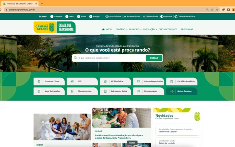 PMCG lança novo portal e prioriza a oferta de serviços à população