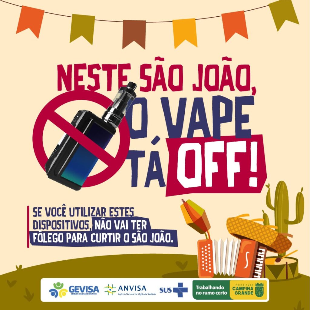 Prefeitura proíbe comercialização de cigarros eletrônicos no Parque do Povo