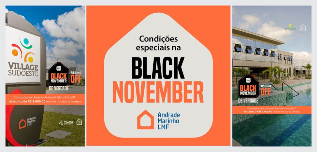 Construtora lança campanha Black November com descontos de até 80 mil no preço dos imóveis