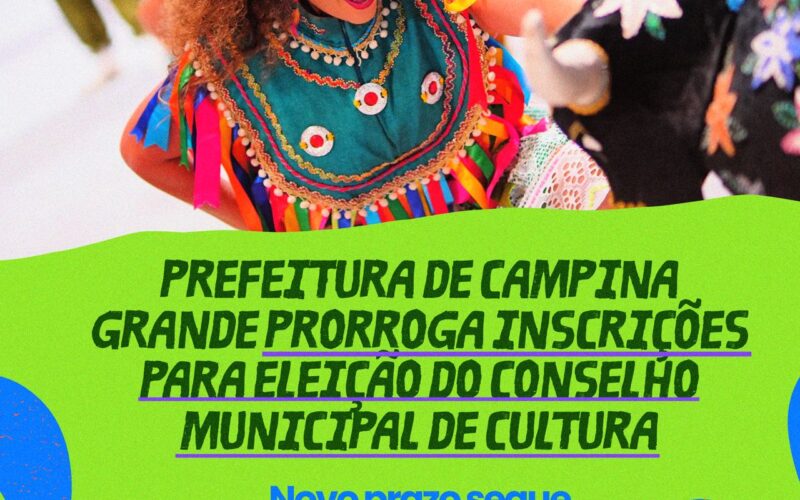 PMCG prorroga inscrições para eleição do Conselho Municipal de Cultura