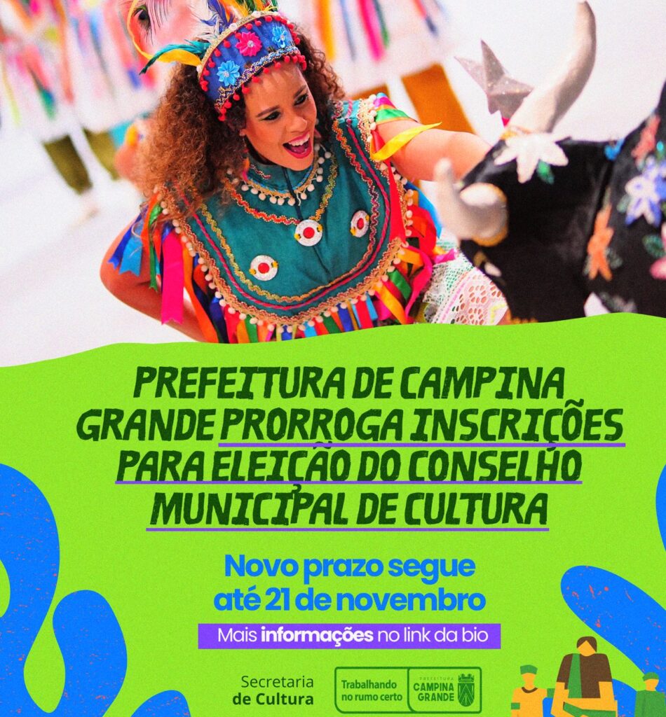 PMCG prorroga inscrições para eleição do Conselho Municipal de Cultura