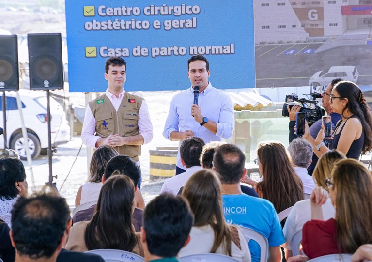 Lucas Ribeiro visita obras do Hospital da Mulher de CG e destaca avanço da construção