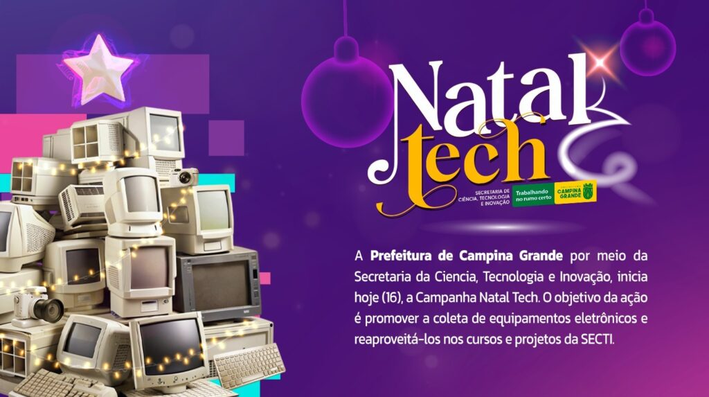 Natal Tech: SECTI transforma equipamentos parados em oportunidades de inclusão digital