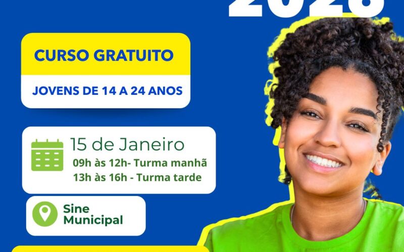 PMCG abre 100 vagas gratuitas para Jornada Jovem Aprendiz 2026 no SINE Municipal