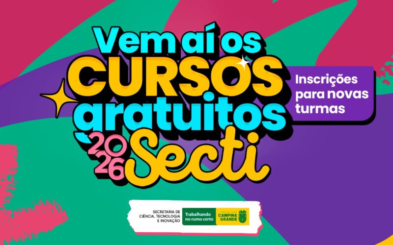 SECTI lança 500 vagas para cursos gratuitos na área de tecnologia em CG