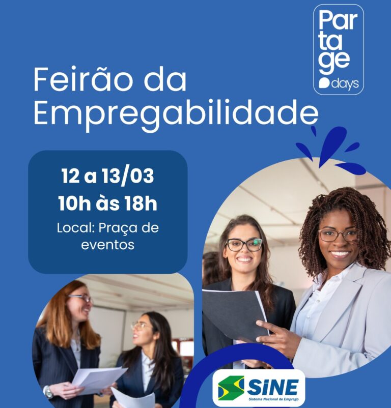 PMCG promove Feirão de Empregabilidade do Sine Municipal durante o Partage Days