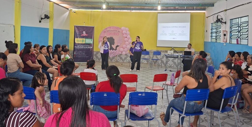 Mês da Mulher: PMCG reforça combate à violência de gênero nas escolas e instituições