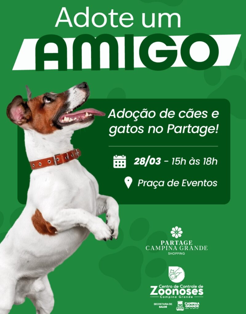 CCZ realiza evento de adoção responsável no Partage Shopping neste sábado (28)