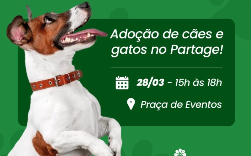 CCZ realiza evento de adoção responsável no Partage Shopping neste sábado (28)