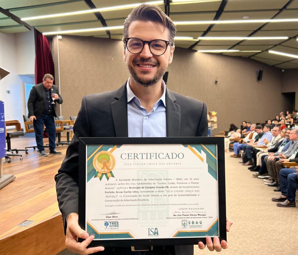 Campina Grande é novamente reconhecida  com o “Selo Tree Cities of the World” e reforça compromisso com a sustentabilidade