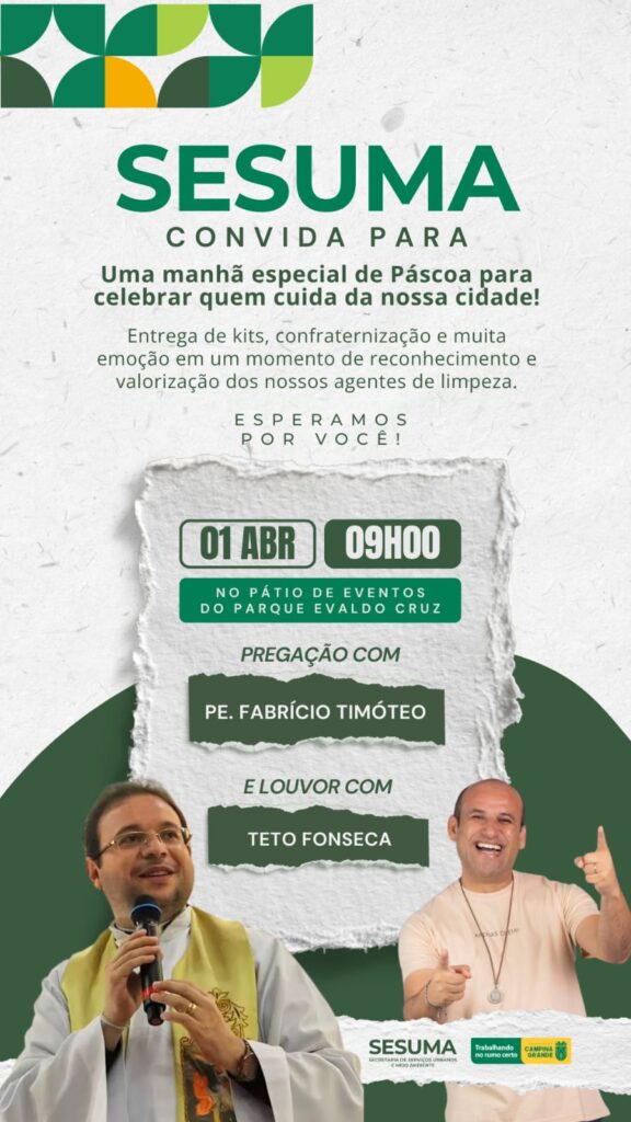 PMCG, por meio da Sesuma, realiza celebração de Páscoa no Parque Evaldo Cruz