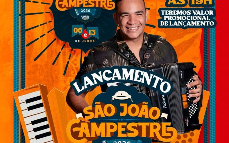 Programação do São João Campestre será lançada nesta sexta-feira (27) em Campina Grande
