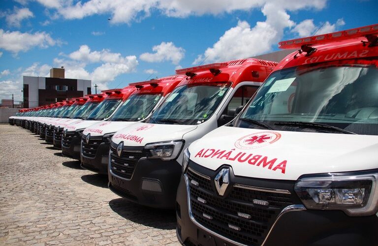 Paraíba recebe 38 novas ambulâncias do Samu para reforçar atendimento de urgência em 31 municípios