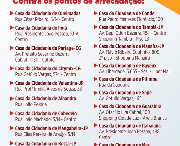 Governo realiza campanha Solidariedade Urgente para famílias atingidas pelas chuvas