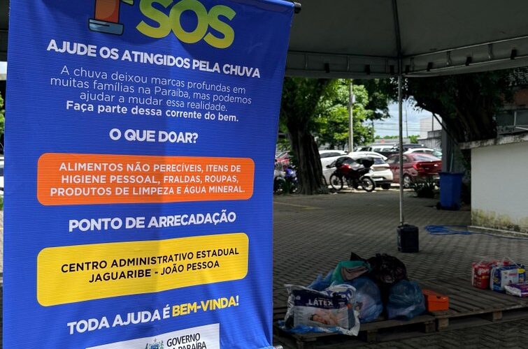 Sead lança campanha de solidariedade para apoiar famílias atingidas pelas chuvas na Paraíba