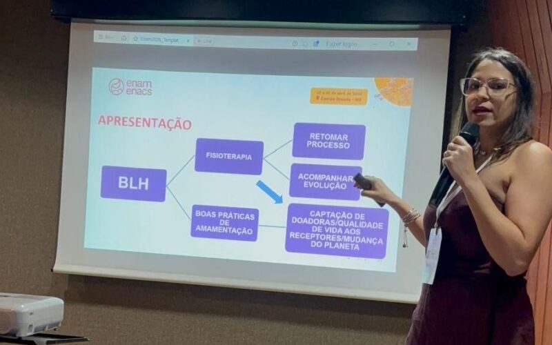 Serviço de fisioterapia do Banco de Leite do ISEA, em CG, é destaque em Encontro Nacional de Aleitamento Materno