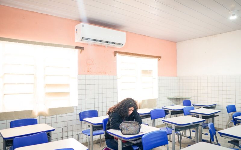 Seduc intensifica climatização das unidades educacionais de Galante, e distrito avança para ter 100% das salas de aula climatizadas
