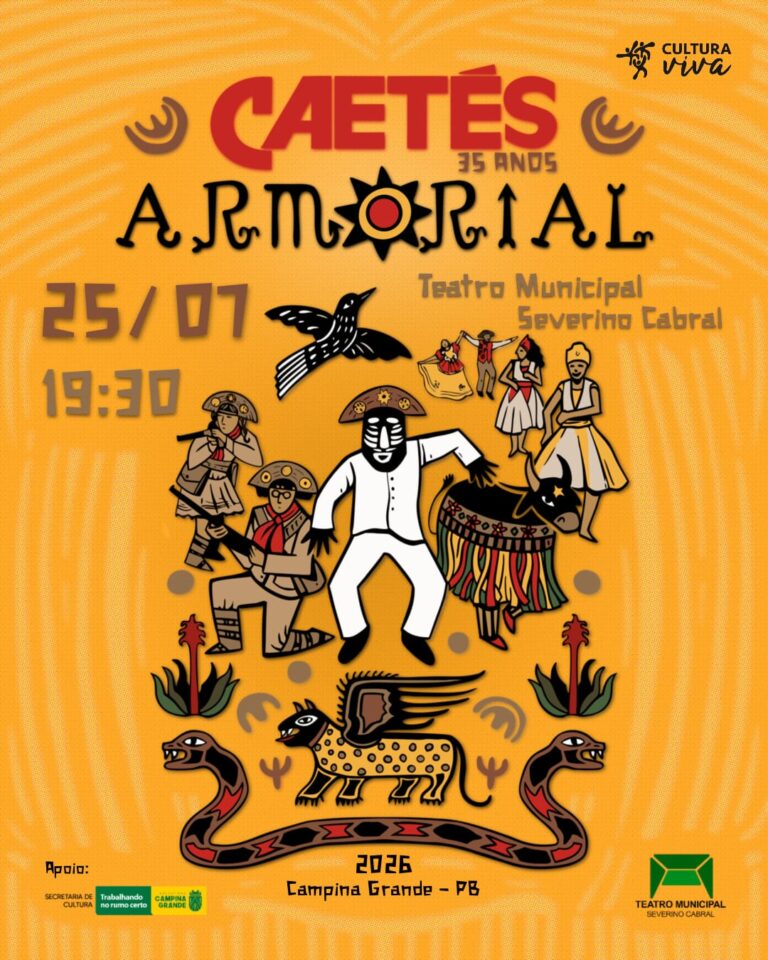 Caetés Armorial” celebra os 35 anos de tradicional grupo de dança de Campina Grande