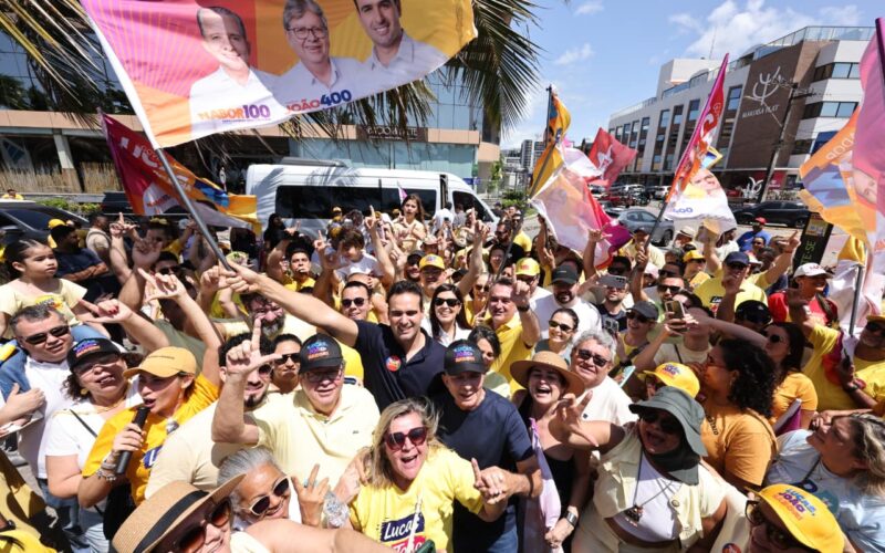 Lucas dá pontapé inicial da campanha com mobiliação em João Pessoa, Campina e Santa Rita