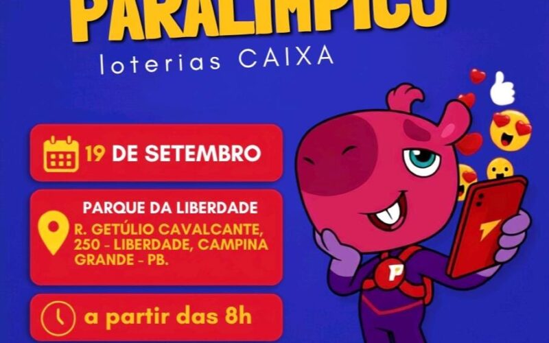 Campina Grande recebe no próximo sábado o Festival Paralímpico Loterias Caixa