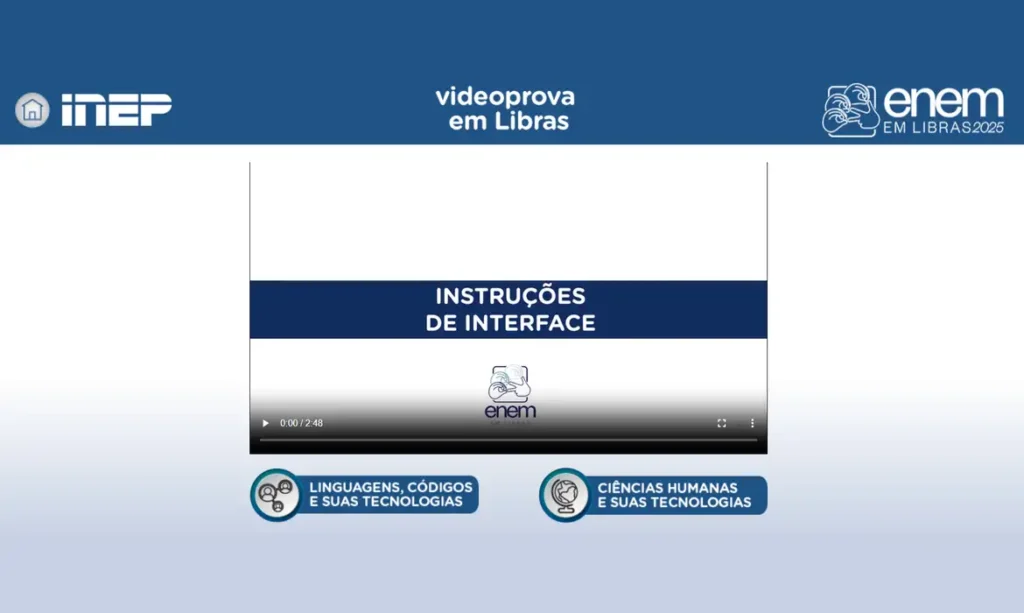 Plataforma Enem Libras ganha atualização com provas de 2017 a 2025