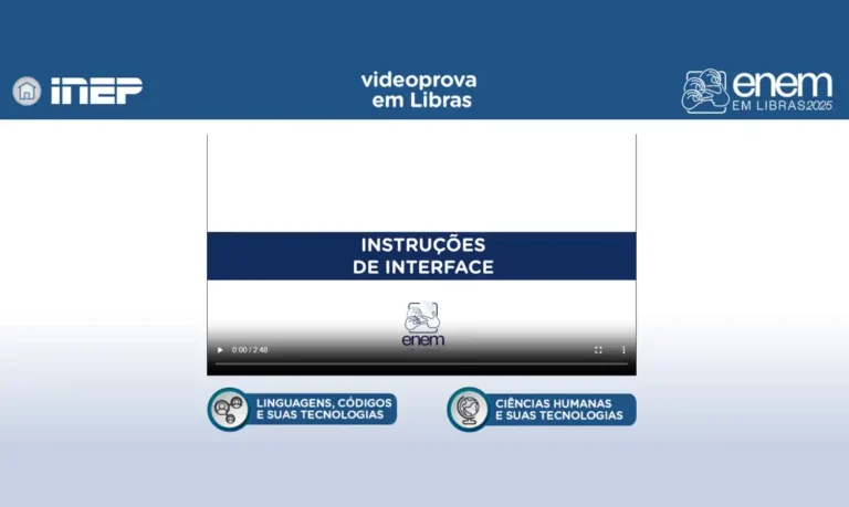 Plataforma Enem Libras ganha atualização com provas de 2017 a 2025